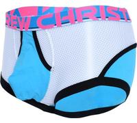 Andrew Christian - Sous-vêtement Boxeur ajusté Hommes - Almost Naked Retro Boxer Aqua/White - 1x Taille S