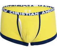 Andrew Christian - Sous-vêtement Boxeur ajusté Hommes - Fly Tagless Boxer w/ ALMOST NAKED® Citrus Yellow - 1x Taille XL