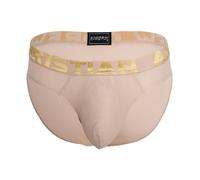 Andrew Christian Sous-vêtement Hommes Air Mesh Brief w/ ALMOST NAKED® Sand - Beige - 1 x TAILLE L