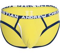 Andrew Christian - Sous-vêtement Slips Hommes - Fly Tagless Brief w/ ALMOST NAKED® Citrus Yellow - 1x Taille L