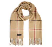 Andrew James Écharpe beige / rouge / noir / blanc, Taille One Size