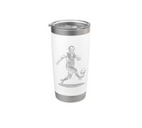 Andrew Johnson Soccer Gobelet isotherme en acier inoxydable double paroi