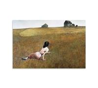 Andrew Wyeth Painter Works《Christina's World》Poster imprimé d'art mural sur toile Décoration d'intérieur 60 x 90 cm