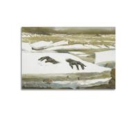 Andrew Wyeth Painter's Work《Breakup》Affiches sur toile Décoration murale Esthétique Musique et cinéma Salon Chambre 60 x 90 cm Style sans cadre