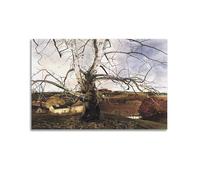 Andrew Wyeth (Pennsylvania Landscape) Impression sur toile murale classique et esthétique à suspendre pour décoration de chambre à coucher 30 x 45 cm