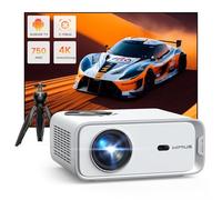 Andriod TV - Vidéoprojecteur Full HD 1080P natif WiFi Bluetooth 25000 lumens 4K pris en charge - Correction automatique du trapèze - Zoom électrique - Projecteur d'extérieur avec trépied pour