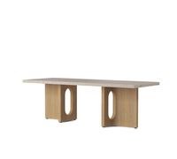 Androgyne Table Basse Chêne Naturel/Kunis Breccia Sable