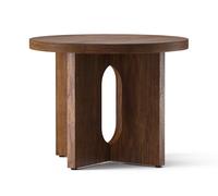 Androgyne table d'appoint Ø50 cm piétement noyer / plateau noyer Audo - 5709262064359