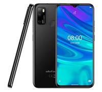 Android 10 Téléphone 4G Ulefone Note 9P, 6,52’’ Smartphone 16MP Quatre Caméras, Octa-Core 4Go+64Go, 3 Emplacements pour Carte, 4500mAh Batterie OTG, Identifiant du Visage + Empreinte Digitale Noir
