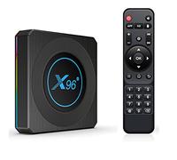 Android 11.0 TV Box, X96 X4 Amlogic S905X4 TV Box 4 Go De RAM 64 Go De ROM Dual-WiFi 2.4Ghz/5Ghz BT 4.1 100/1000M Quad Core 64 Bits 3D/8K 1000M Set Top Box,4gb+32gb