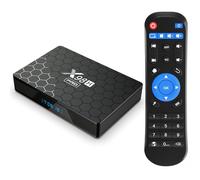 Android 12.0 TV Box, LEFFOT X98H Pro 4K UHD Streaming Device for TV, 4 Go RAM 32 Go ROM, Smart Boitier Android TV with HDR10, Support 2.4G/5G Dual-Band Wi-FI 6, 1000M Ethernet, BT 5.0, HDMI in