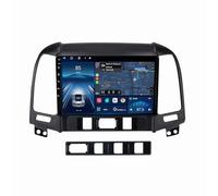 Android 12 9 Pouces Autoradio HD Écran Tactile Pour Hyundai Santa Fe 2006-2012 Intégré Sans Fil Carplay Android Auto Support DAB HiFi BT 5.0 Lien Miroir DSP RDS Commande Au Volant Caméra De Recul(M150