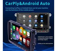 Android 12 Stéréo de Voiture Double Din Navigation GPS avec écran Tactile IPS de 9 Pouces Prise en Charge de Carplay sans Fil et connectivité Bluetooth Android Auto Lien Miroir