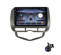 Android 13.0 Double Din Voiture Bluetooth Stéréo pour Honda Jazz City 2002-2007 9 "IPS écran Tactile Lecteur multimédia FM récepteur Support WiFi 4G USB Carplay(LHD,B WiFi 4-Core 2G+32G)