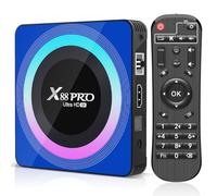 Android 13.0 TV Box, Box TV 4GB RAM 64GB ROM RK3528 Quad-Core 64bit Cortex-A53 Support 2.4/5.0GHz WiFi6 BT5.0 HD 8K 10/100M Ethernet HD 2.0 Android TV Box