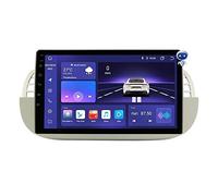 Android 13 Hizpo Autoradio à écran Tactile 9 Pouces Compatible avec Fiat 500 2007-2014 avec Carplay/Android Auto 8-Core-UPC 4+32 Go Adaptateur autoradio Dab WiFi 4G Mirror Link (Blanc)