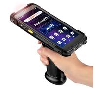 [Android 13] MUNBYN 2025 Dernier Scanner Code Barre Android PDA, 2D Zebra Scanner, 4+64G Robuste IP65 Pistol Grip WiFi 6 Terminal Code Barre Entrepôt, Inventaire, Lecteurs de Code Barre
