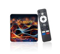 Android 14.0 TV Box, 2025 TV Box 4K avec 2 Go RAM 16 Go ROM | RK3518 Quad-Core 64bit Cortex-A53 Mali 450 MP2 GPU Support Bluetooth 5.0, Wi-Fi double bande, 10/100M Ethernet HDR10