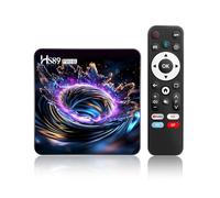 Android 14.0 TV Box, 4 Go RAM 32 Go ROM, RK3539 Quad-Core, WiFi 6, 4K HD | USB 2.0/3.0, Bluetooth 5.4, micro SD 64 Go, télécommande vocale, Ethernet 10/100 M Boitier Android Box