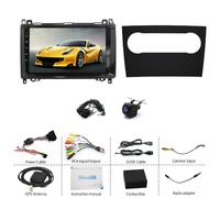 Android 14 Autoradio pour Mercedes Benz Classe A W169 Classe B W245 Viano Vito W639 Sprinter,9" Poste Radio avec GPS Bluetooth WiFi RDS Mirror Link MIC Caméra de Recul,2+32Go