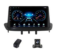 Android 14 Autoradio pour Renault Fluence Megane 3 2008-2014 avec Navigation/Carplay/Android Auto/autoradio Double DIN avec écran de 9 Pouces, Bluetooth/RDS/FM+ Contrôle au Volant(M150CP)