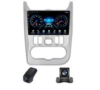 Android 14 Autoradio pour Renault Logan 1 Sandero 2009-2015 Dacia Duster 2010-2017 Lada Largus 2012-2021 avec Carplay/Android Auto/autoradio Double DIN avec écran de 9 Pouces(M100CP)