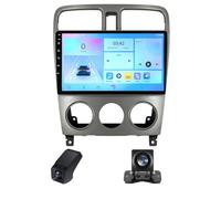 Android 14 Autoradio pour Subaru Forester SG 2002-2008,9" avec CarPlay sans Fil Android Auto/RDS/Processeur DSP/Navigation GPS/Prise en Charge de la Fonction BT caméra de recul(C10 Pro)