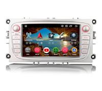 Android 14 Autoradio Stéréo 4Go 64Go GPS Navigateur pour Ford Focus Mondeo S-Max C-Max Galaxy Prise en Charge sans Fil Carplay Android Auto GPS DSP Bluetooth 5.0 WiFi Écran Tactile