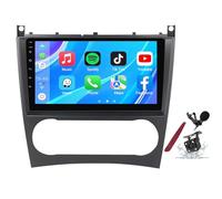 Android 14 autoradio stéréo pour B-ENZ C-Class W203 (2004-2011) Lecteur multimédia à écran Tactile 9 "avec Carplay sans Fil GPS Navigation FM RDS Bluetooth 5G-WiFi SWC DSP,M500s