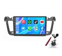 Android 14 Car Radio Sat Navi pour P-eugeot 508 (2011-2018) Lecteur multimédia à écran Tactile 9 Pouces avec sans Fil Carplay GPS Navigation FM RDS Bluetooth 5G-WiFi SWC DSP,M150s