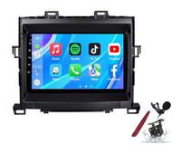 Android 14 Car Radio Sat Navi pour T-oyota Alphard (2008-2014) Lecteur multimédia à écran Tactile 9 Pouces avec sans Fil Carplay GPS Navigation FM RDS Bluetooth 5G-WiFi SWC DSP,M200s