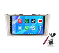 Android 14 Car Radio Sat Navi pour T-oyota Camry (2006-2011) Lecteur multimédia à écran Tactile 9 Pouces avec Carplay sans Fil GPS Navigation FM RDS Bluetooth 5G-WiFi SWC DSP,M400s