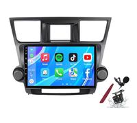 Android 14 Car Radio Sat Navi pour T-oyota Highlander (2007-2013) Lecteur multimédia à écran Tactile de 9 Pouces avec Carplay sans Fil Navigation GPS FM RDS Bluetooth 5G-WiFi SWC DSP,M150s
