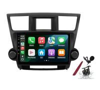 Android 14 Car Radio Sat Navi pour T-oyota Highlander (2009-2014) Lecteur multimédia à écran Tactile 9 Pouces avec Carplay sans Fil GPS Navigation FM RDS Bluetooth 5G-WiFi SWC DSP,M300s