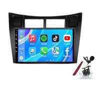 Android 14 Car Radio Sat Navi pour T-oyota Yaris (2005-2012) Lecteur multimédia à écran Tactile 9 Pouces avec Carplay sans Fil Navigation GPS FM RDS Bluetooth 5G-WiFi SWC DSP,M700s
