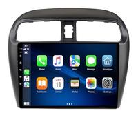Android 14 pour DE Voiture Multimédia GPS Autoradio sans Fil Voiture Caméra Arrière 1080P 9'',Écran Tactile, Navigation GPS, Radio Bluetooth pour Mitsubishi Mirage GT G4 2014-2017
