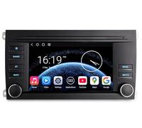 Android 14 Qualcomm 4Go 64Go Autoradio pour Porsche Cayenne 955 957 (2002-2010) Radio GPS Navigateur Wireless CarPlay & Android Auto Écran Tactile WiFi Bluetooth 5.1 DSP Canbus Dab+ SWC Canbus