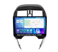 Android 15 10" Autoradio Écran Tactile de Navigation GPS pour Nissan Sunny 2014-2018 RHD de Voiture Brancher et Utiliser Commandes Audio Am/RDS Bluetooth Camera Voiture Téléphone