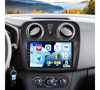 Android 15, 4G+64G 8Core GOHHDL Qualcomm Autoradio pour Renault Dacia SANDERO II B52 2012-2019 avec Carplay Android Auto, écran Tactile IPS 9 Pouces avec Bluetooth FM/RDS EQ DSP GPS WiFi Caméra