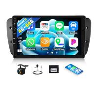 Android 15, 4G+64G GOHHDL Autoradio Navi per Seat Ibiza 6J 2009-2013 Con Carplay Android Auto, 9 Pollici Touch Radio 2Din Con GPS WiFi Bluetooth FM/RDS Radio SWC Retrocamera&MIC