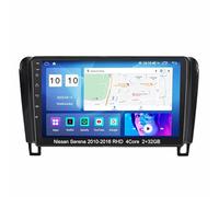 Android 15 9" Autoradio Écran Tactile de Navigation GPS pour Nissan Serena 2010-2016 RHD de Voiture Brancher et Utiliser Commandes Audio Am/RDS Bluetooth Camera Voiture Téléphone