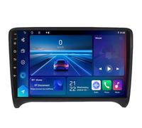 Android 15 Autoradio 9 Pouce Navigation GPS en Voiture Headunit Stéréo Lecteur Radio pour Audi TT MK2 8J 2006-2014 Support WiFi 4G Bluetooth Volant Google Gratuite Caméra,4 Core WiFi 1G+32G