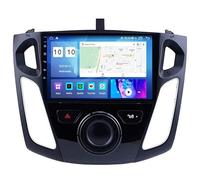 Android 15 Autoradio 9 Pouce Navigation GPS en Voiture Headunit Stéréo Lecteur Radio pour Ford Focus 2011-2019 Support WiFi 4G Bluetooth Volant Google Gratuite Caméra,4 Core WiFi 1G+32G