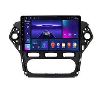Android 15 Autoradio 9 Pouce Navigation GPS en Voiture Headunit Stéréo Lecteur Radio pour Ford Mondeo 4 Mk4 2010-2014 Support WiFi 4G Bluetooth Volant Google Gratuite Caméra