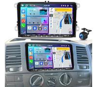 Android 15 Autoradio carplay 2 din pour VW T5 Transporter 2010-2013 2+32G | 9 Pouces HD Écran Tactile, Carplay sans Fil Android Auto Poste Radio avec GPS, WiFi, Bluetooth, FM/RDS, SWC, Caméra de Recul