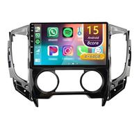 Android 15 Autoradio pour Mitsubishi L200 2015-2019, 9 Pouces Écran Tactile Lecteur Auto Stéréo avec CarPlay Android Auto WiFi GPS Bluetooth(4Core(1+32GB))