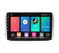 Android 15 Autoradio pour Peugeot 2008 208 2012-2018 9 Pouces Écran Tactile Lecteur Auto Stéréo avec Bluetooth CarPlay Android Auto/WiFi/Navigation GPS/DSP(8core(6G+128G))