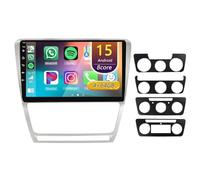 Android 15 Autoradio,pour Skoda Octavia 2 A5 2007-2014, 9 Pouces Écran Tactile Lecteur Auto Stéréo avec CarPlay Android Auto/WiFi/Navigation GPS/Bluetooth/DSP(A 4core (2G+32G))