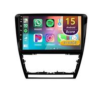 Android 15 Autoradio,pour Skoda Octavia 2008-2013, 9 Pouces Écran Tactile Lecteur Auto Stéréo avec CarPlay Android Auto/WiFi/Navigation GPS/Bluetooth/DSP(E 8core(8G+128G))