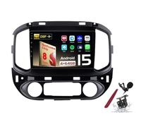 Android 15 Autoradio Sat Navi pour C-hevrolet Colorado/GMC Sierra (2014-2018) Lecteur multimédia à écran Tactile 9 Pouces avec sans Fil Carplay GPS Navigation FM RDS Bluetooth 5G-WiFi SWC DSP,M150s